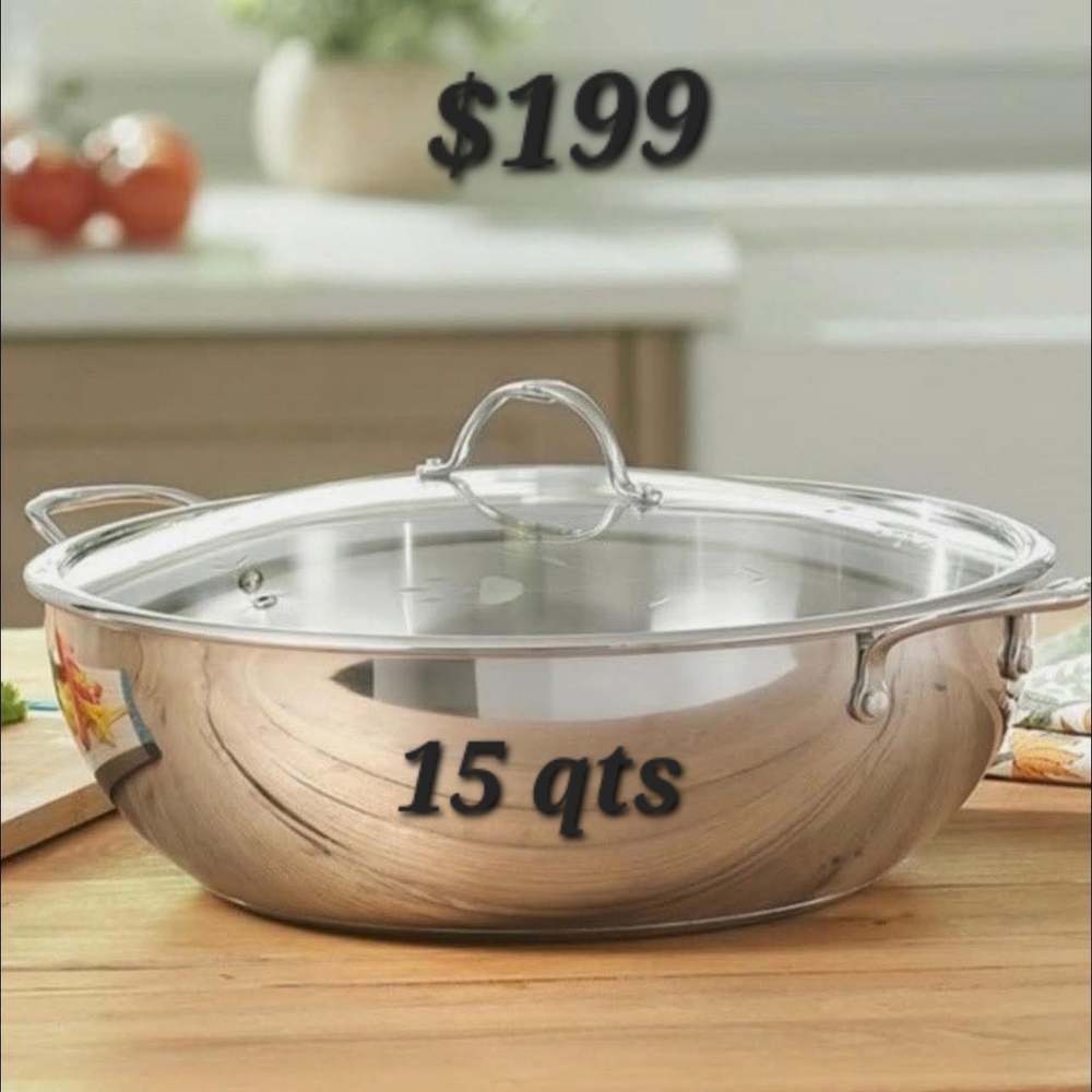 Princess House Silver Cookware with Lid